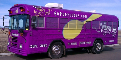 Purple Bus, Go Purple Bus Boulder, Boulder Food Truck